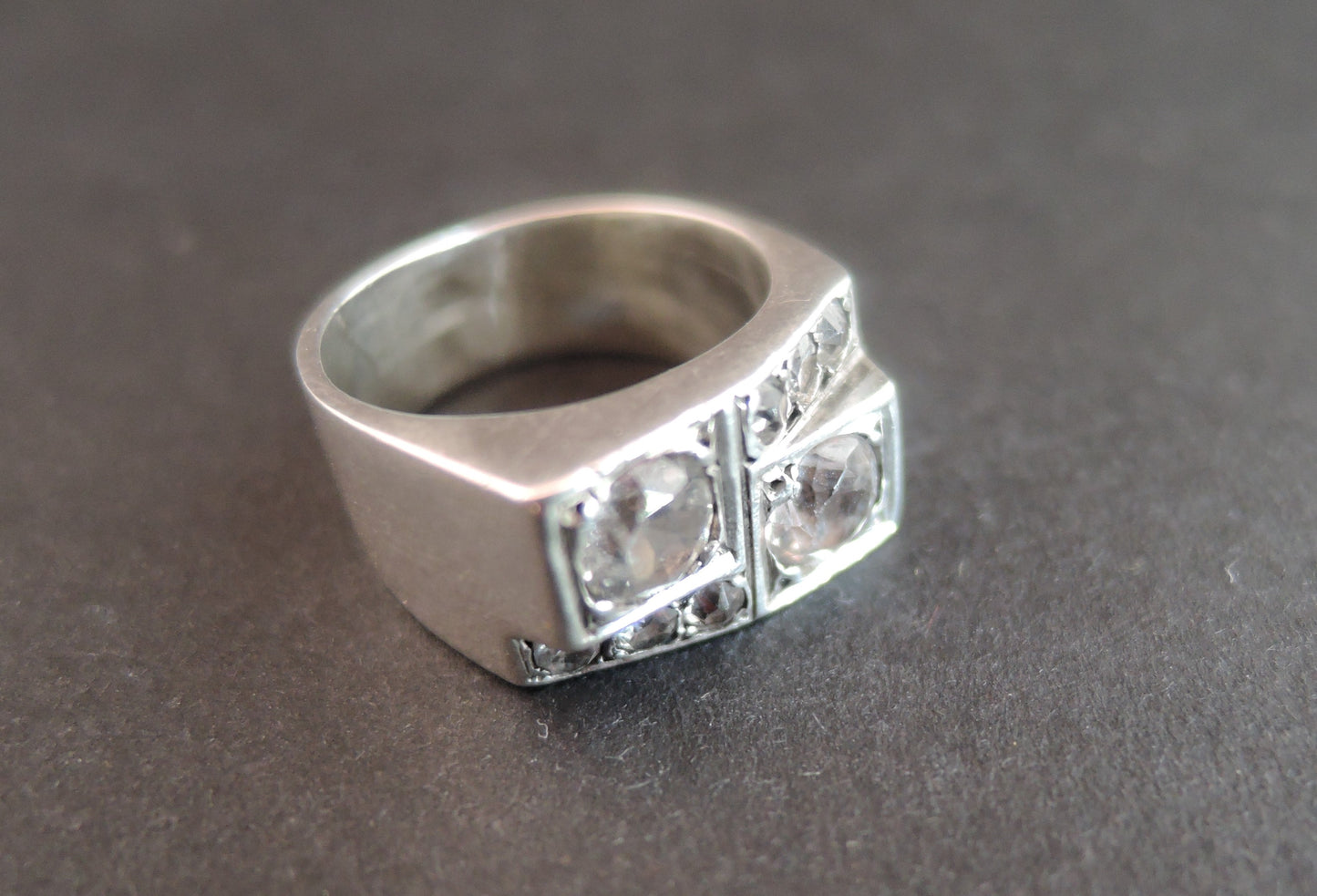 René Boivin Bague Chevalière en argent