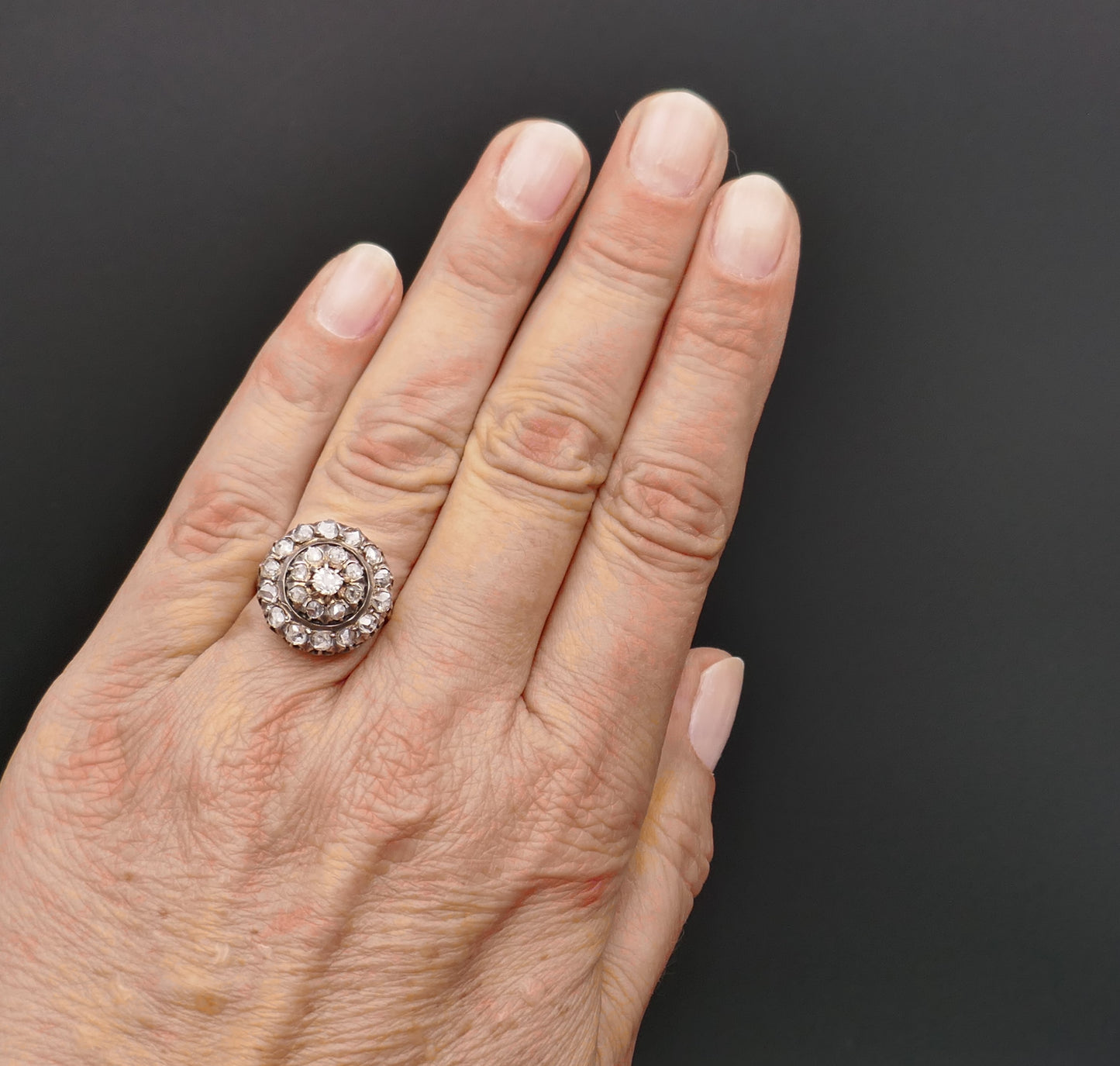 Bague diamants, 19ème siècle.