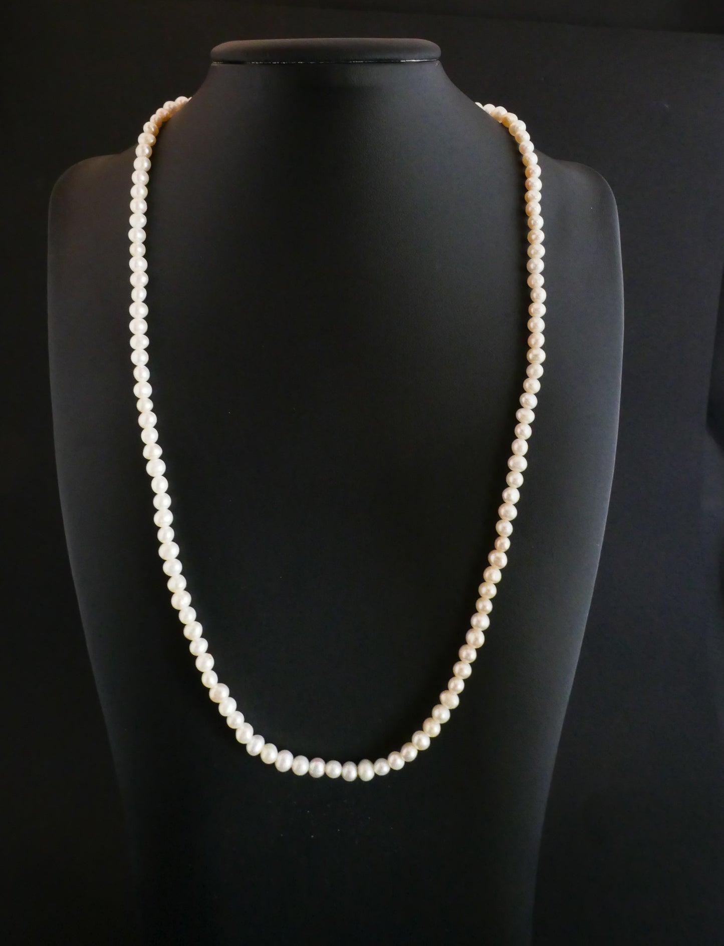 Sautoir De Perles De Culture, Fermoir Or 18 Carats