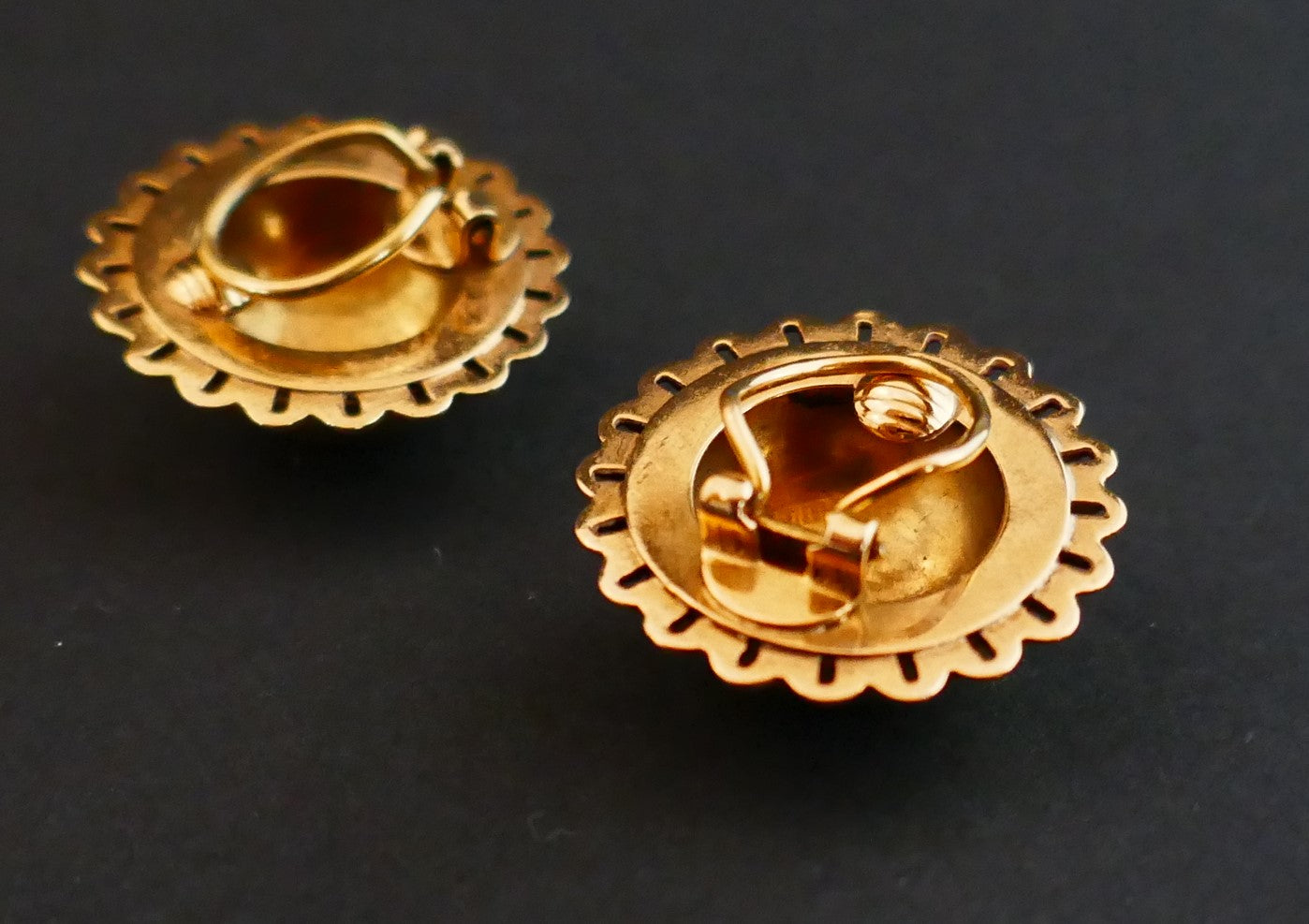 Clips d'Oreilles En Or Rose 18 Carats