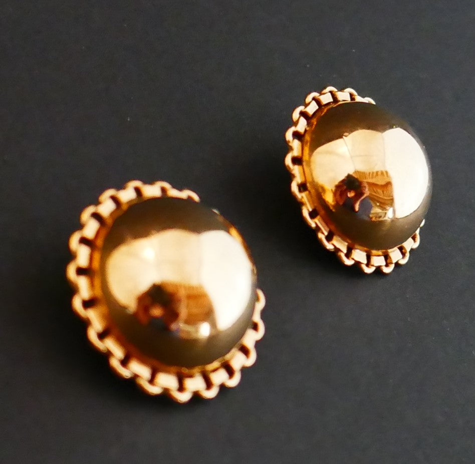 Clips d'Oreilles En Or Rose 18 Carats