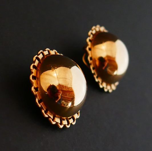 Clips d'Oreilles En Or Rose 18 Carats