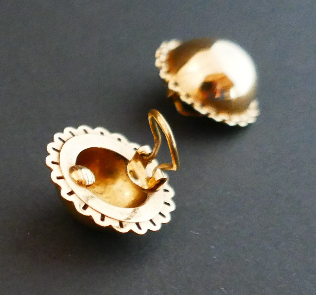Clips d'Oreilles En Or Rose 18 Carats