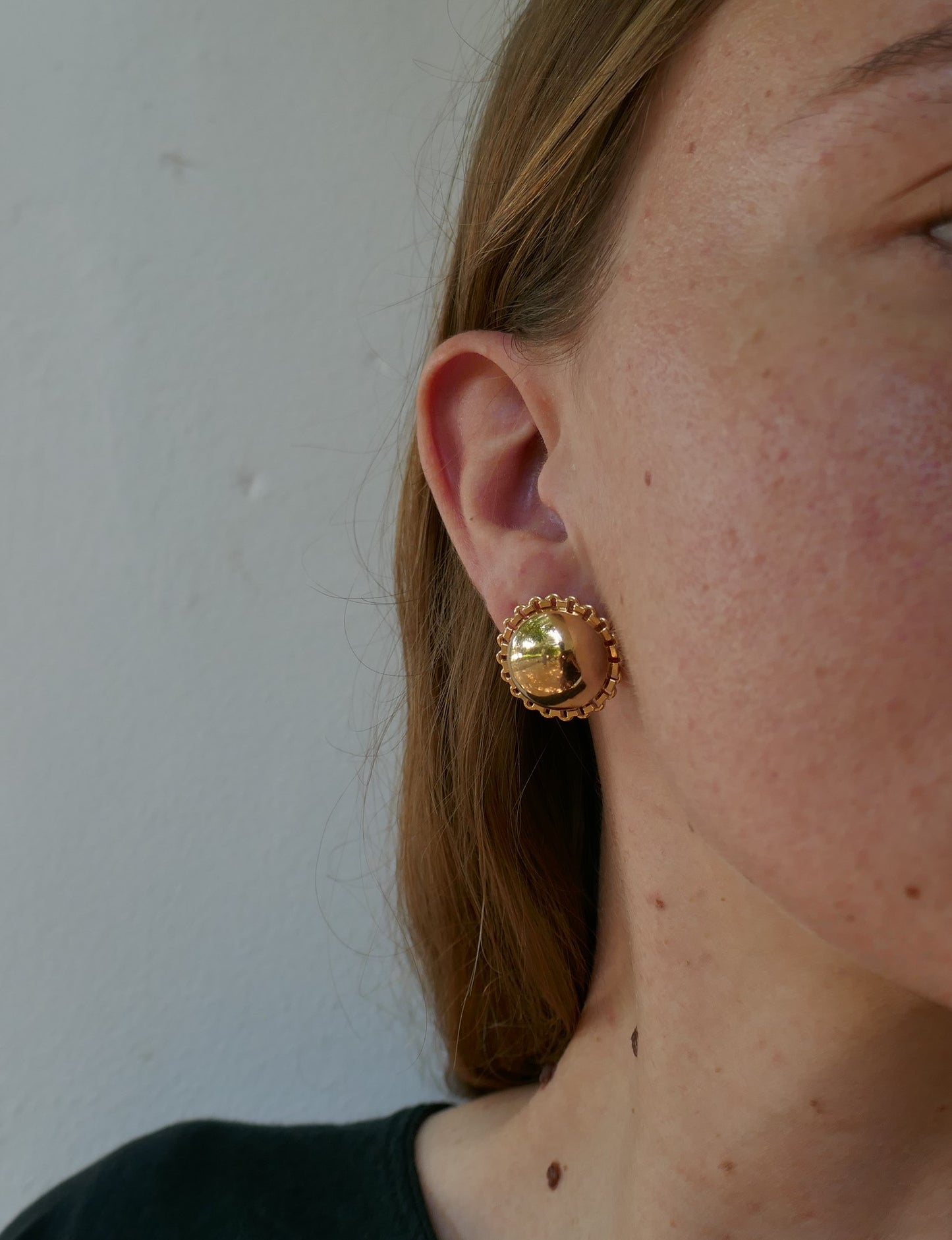 Clips d'Oreilles En Or Rose 18 Carats