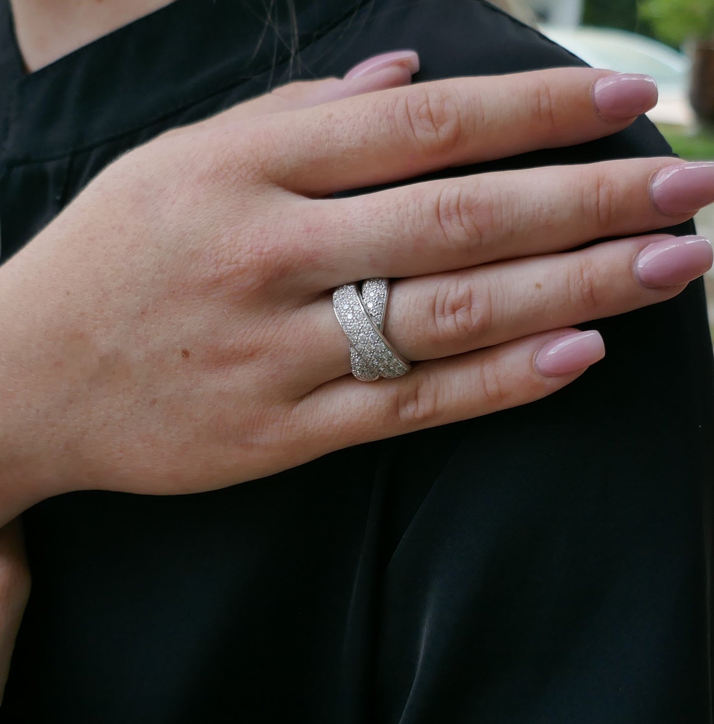 Bague Diamants 1,77 carat, Or 18 Carats.