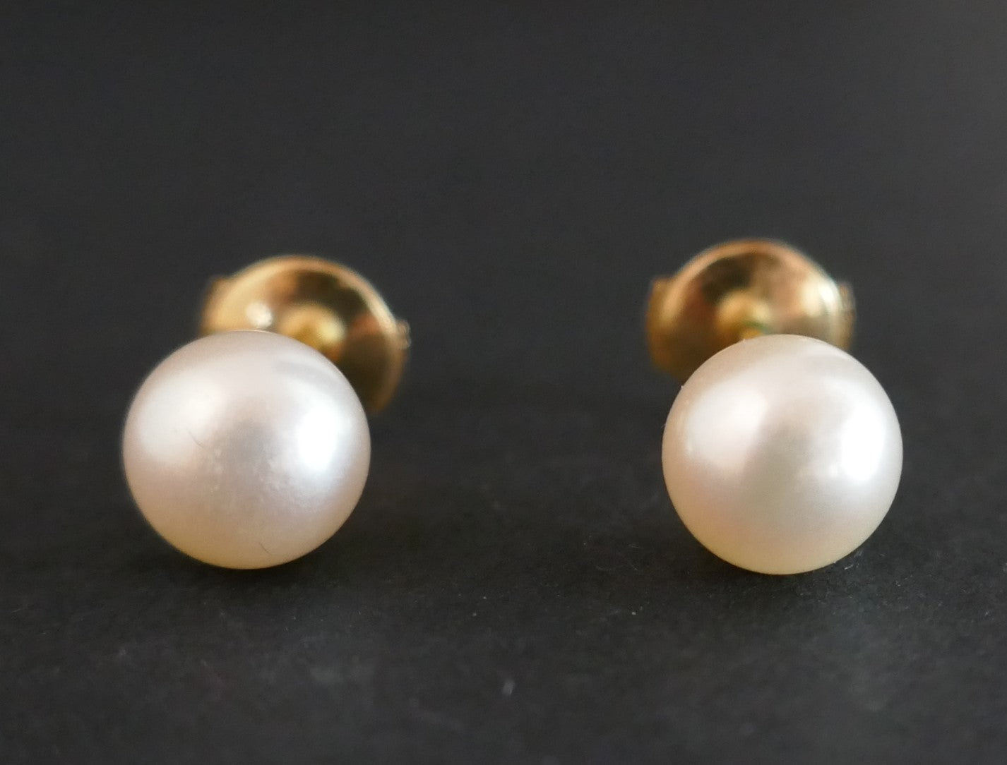 Paire De Boucles d'Oreilles Perles De Culture, 5,50 mm.