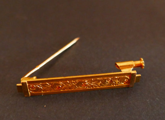 Broche Barrette De Bébé d'époque Art Déco, Roses Stylisées