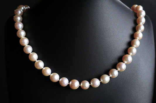 Collier De Perles De Culture Choker Diamètre 8 - 8,5 mm