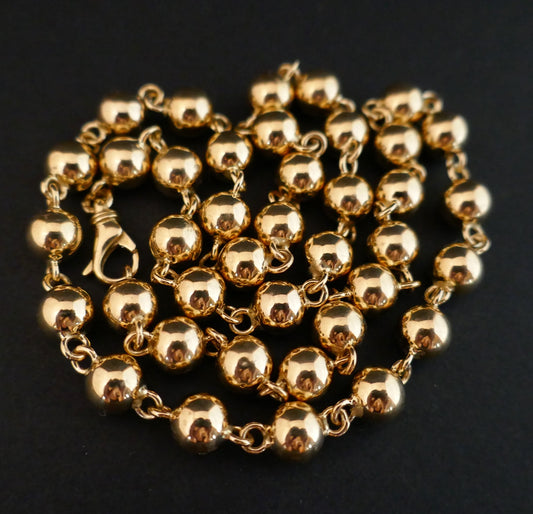 Collier Boules Marseillais En Or Jaune 18k