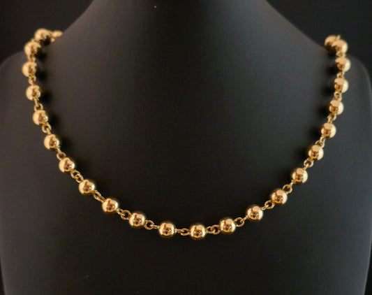 Collier Boules Marseillais En Or Jaune 18k