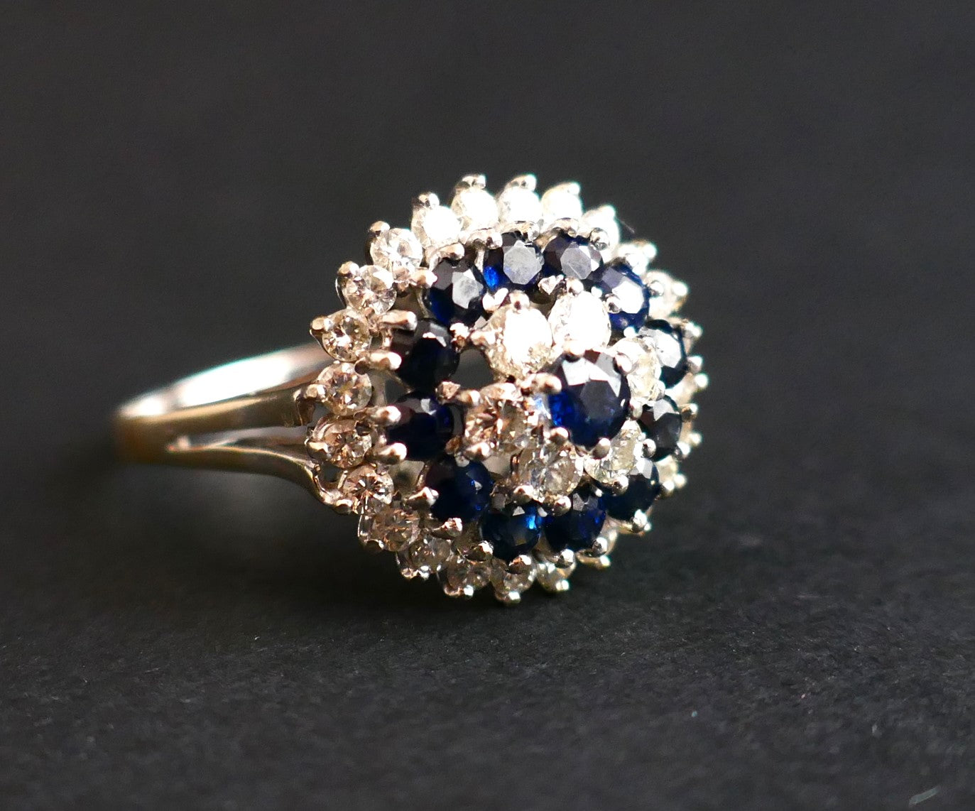 Bague Saphirs Et Diamants