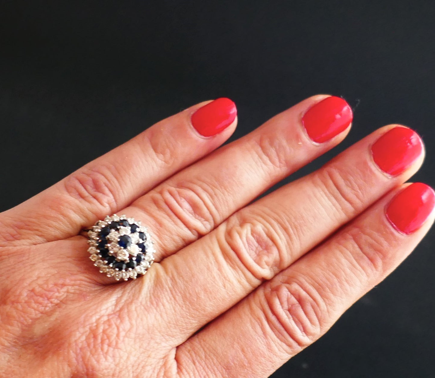 Bague Saphirs Et Diamants