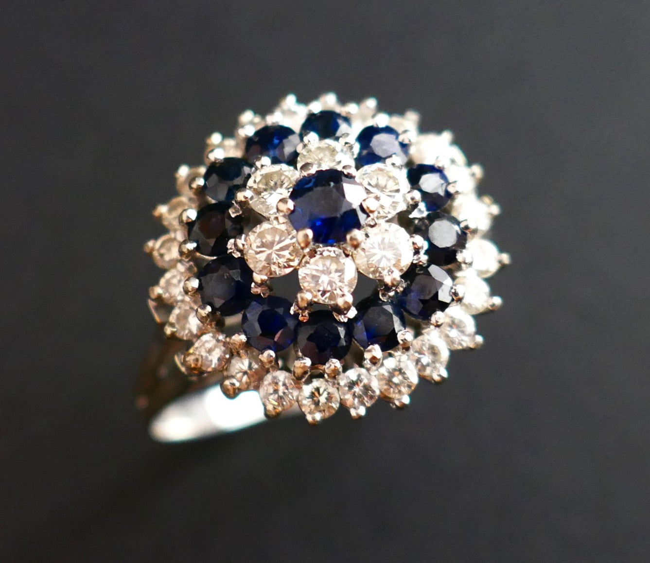 Bague Saphirs Et Diamants