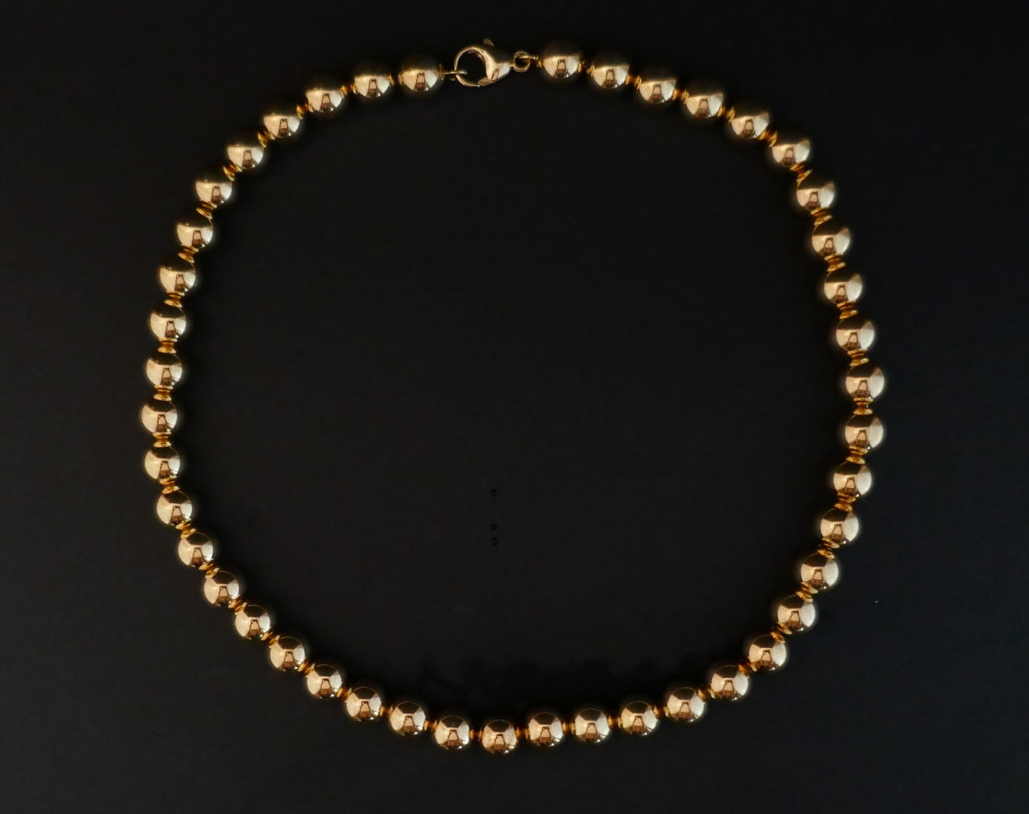 Important Collier Choker Boules Marseillais 40,17 grammes, Or Jaune 18k