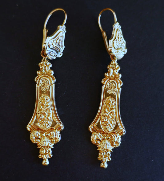 Pendants d'Oreilles Napoléon III (Début XIX)