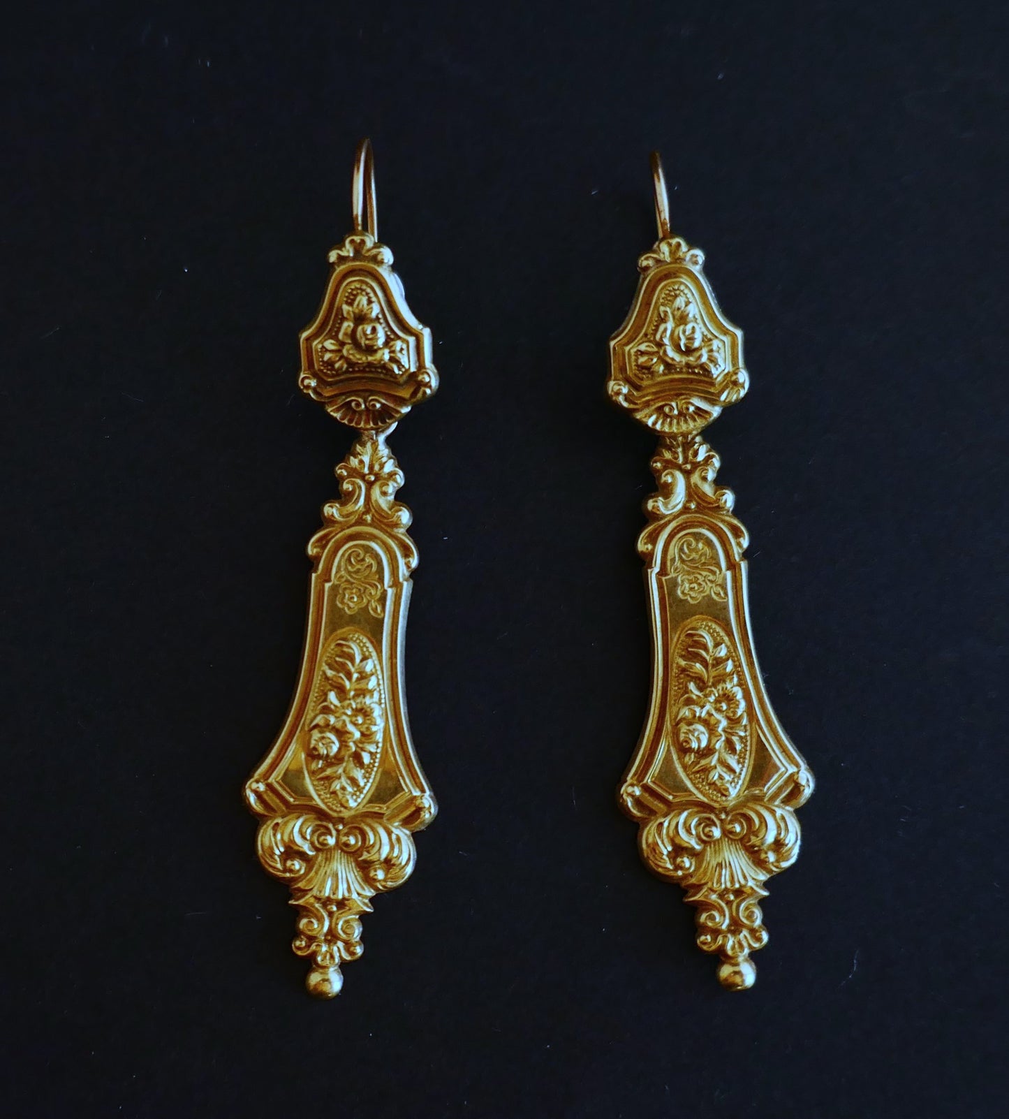 Pendants d'Oreilles Napoléon III (Début XIX)