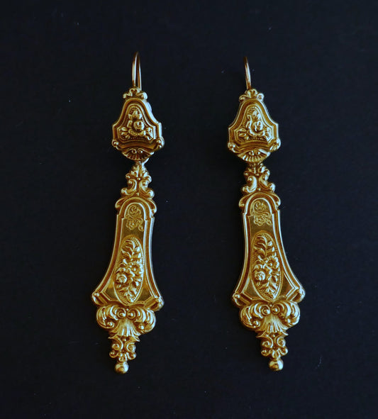 Pendants d'Oreilles Napoléon III (Début XIX)