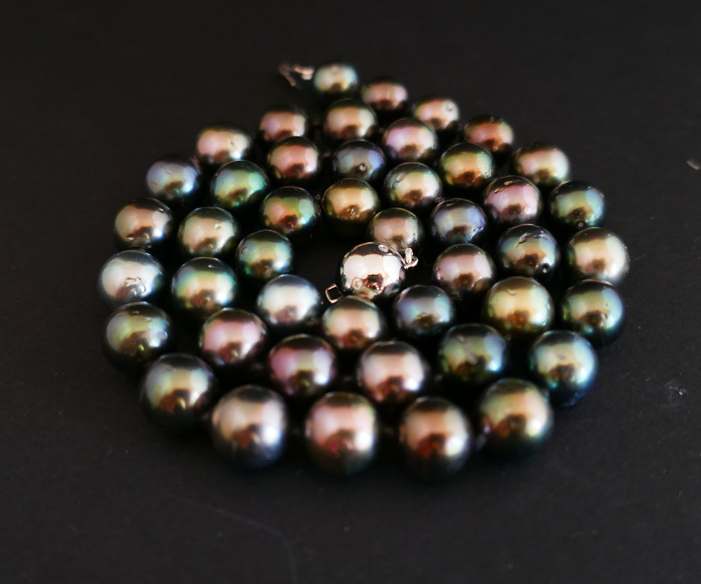 Collier Choker De Perles De Tahiti, Fermoir Diamants