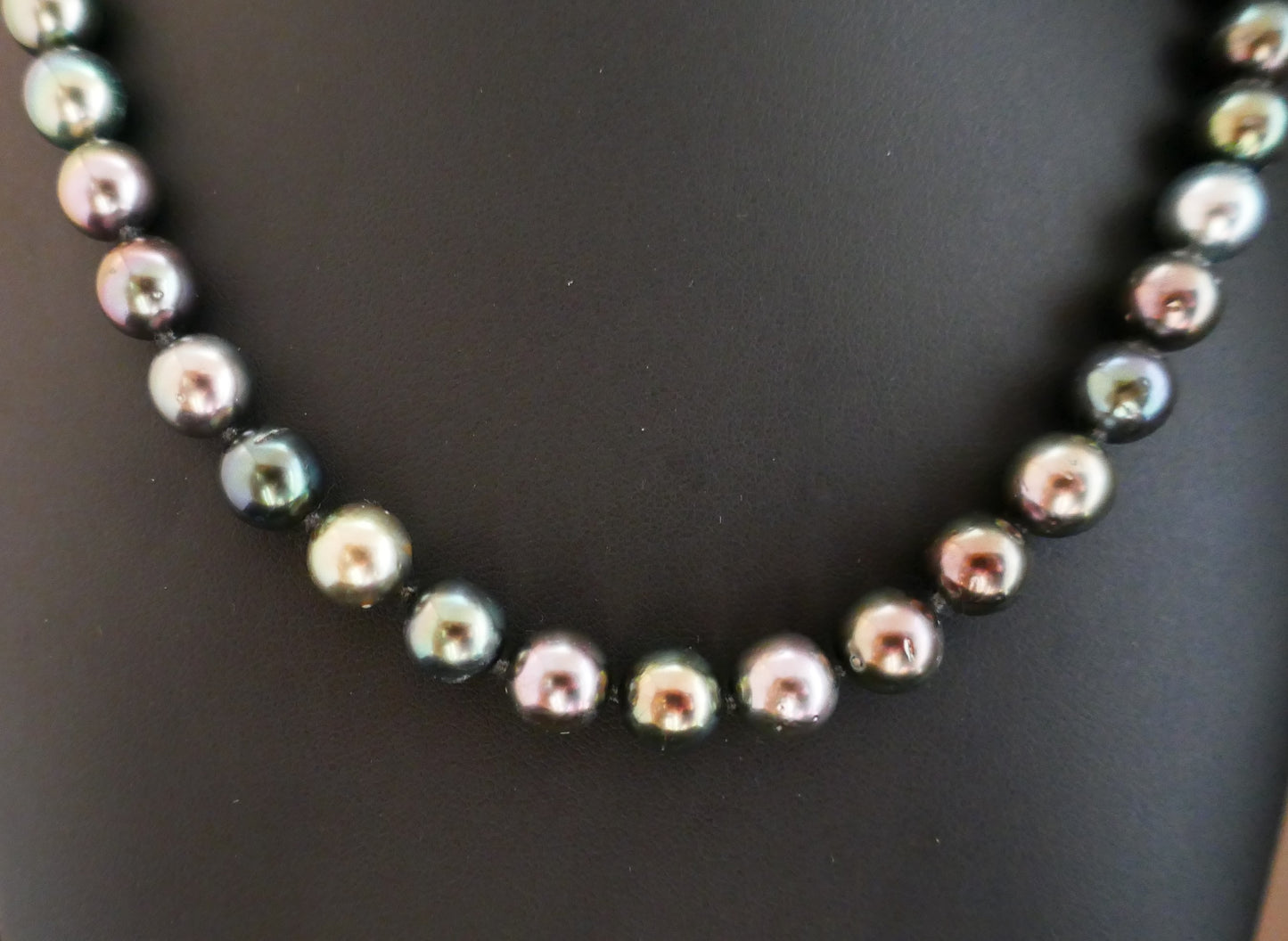 Collier Choker De Perles De Tahiti, Fermoir Diamants