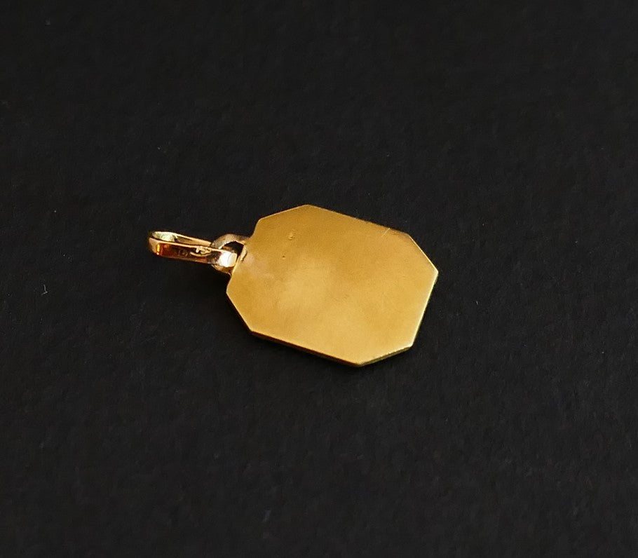 Augis Médaille d'Amour Diamant Et Rubis, Or 18 Carats