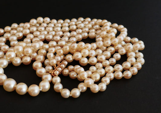 Collier De Perles De Culture 3 Rangs, Fermoir Perles