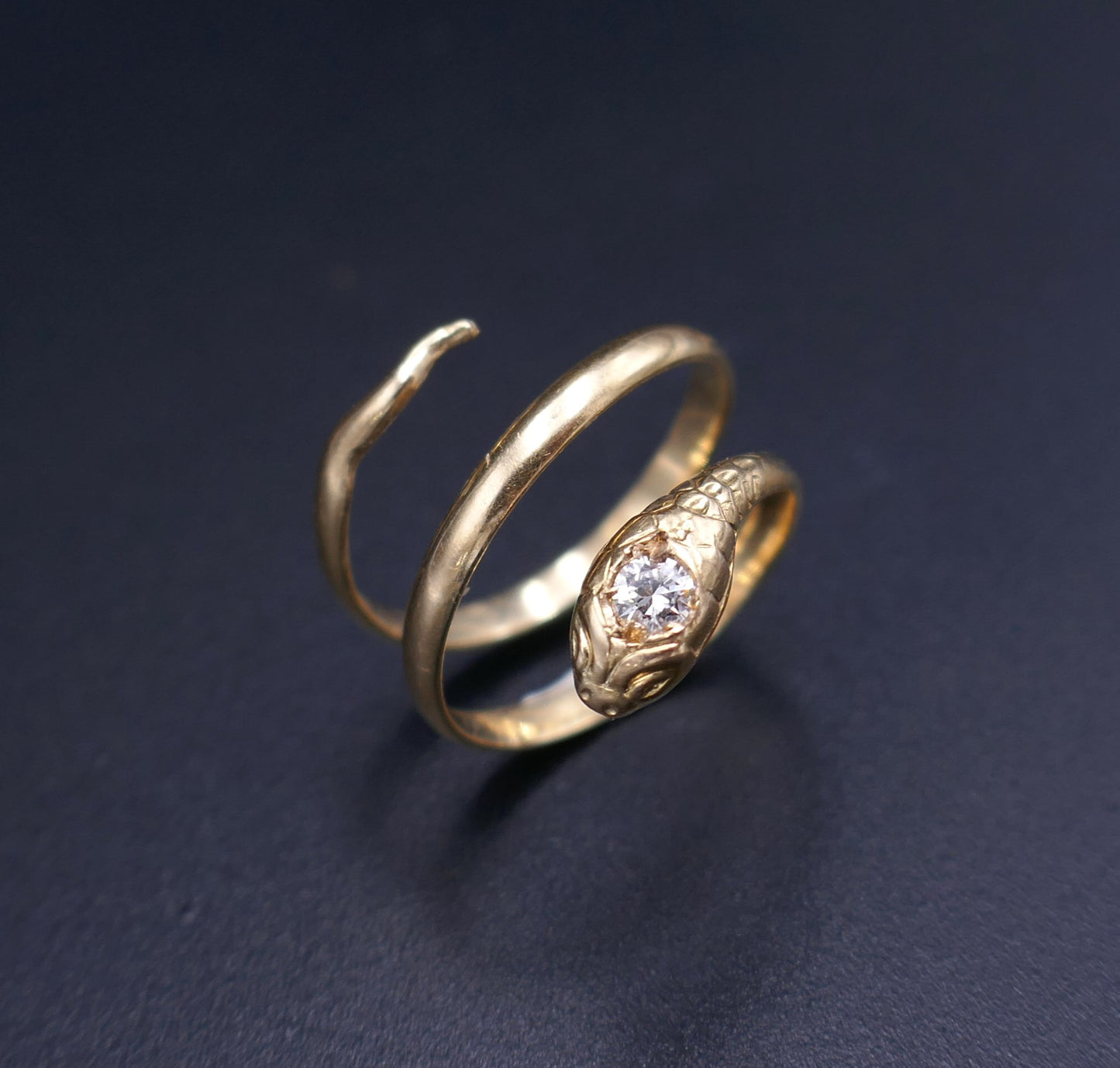 Bague Serpent Et Diamant.