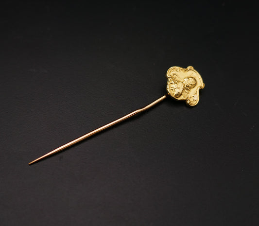 Epingle à cravate, or 18 carats, Art Nouveau.