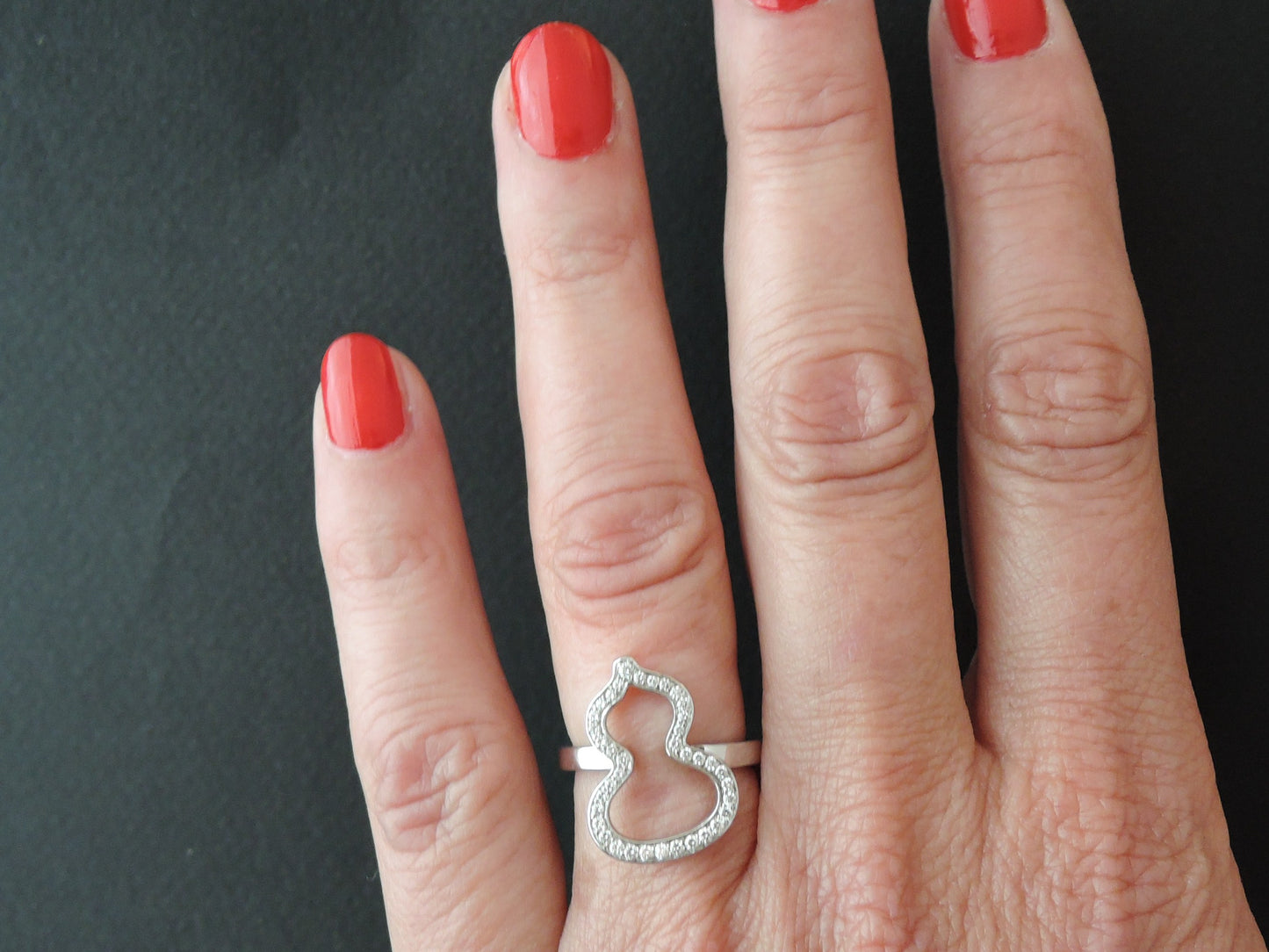 Bague Signée Qeelin, Diamants, Or Blanc 18 Carats.