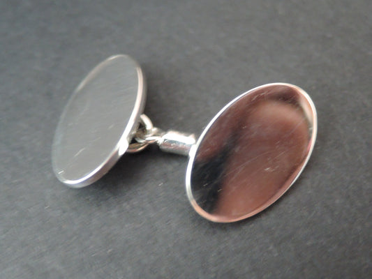 Paire De Boutons De Manchettes En Argent
