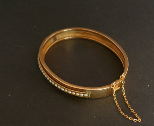 Bracelet Perles Fines, Or 18 Carats