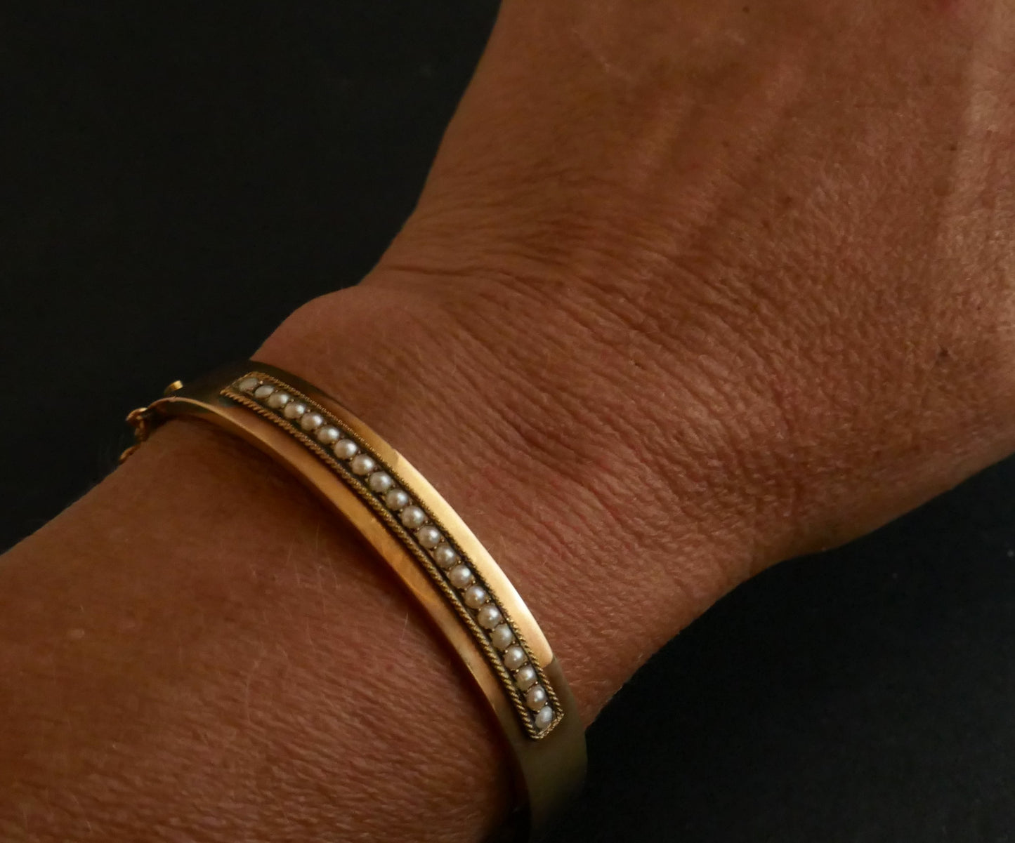 Bracelet Perles Fines, Or 18 Carats