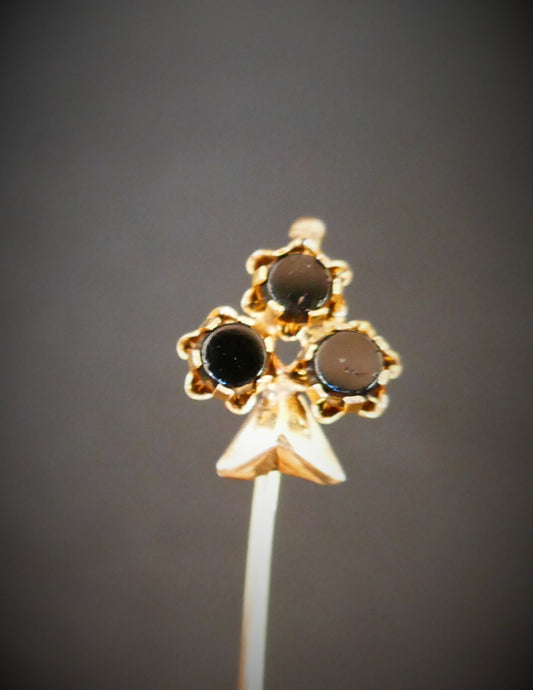 Epingle De Cravate Trèfle En Or 18 Carats