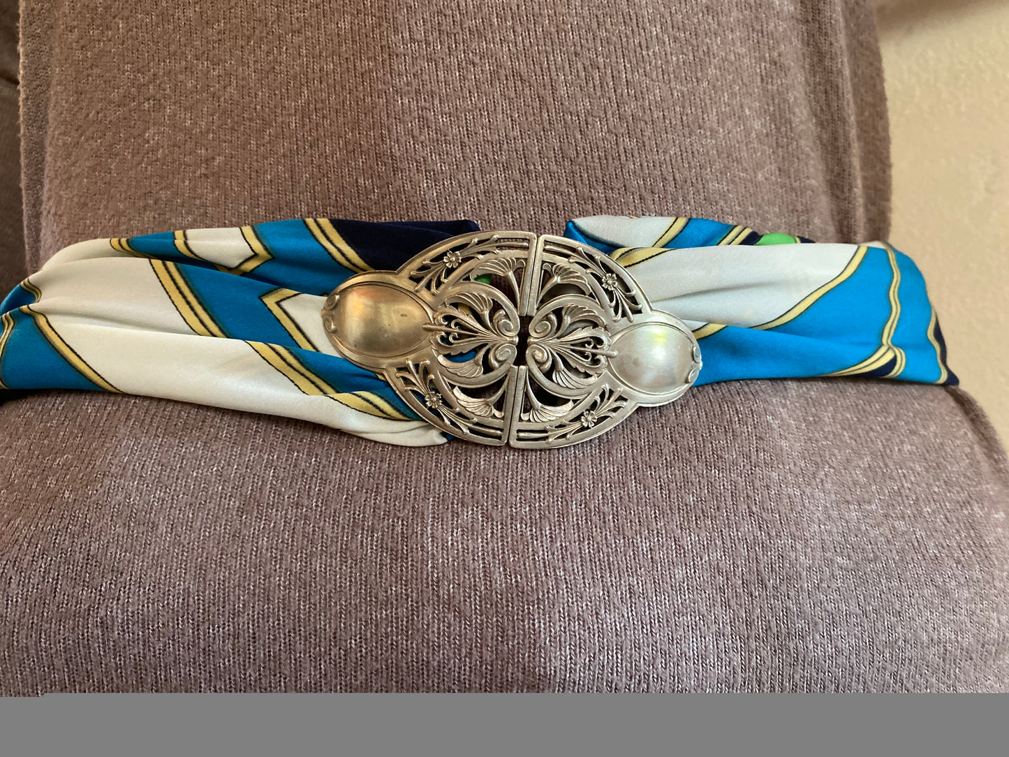 Boucle De Ceinture En Argent Massif