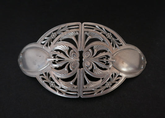 Boucle De Ceinture En Argent Massif