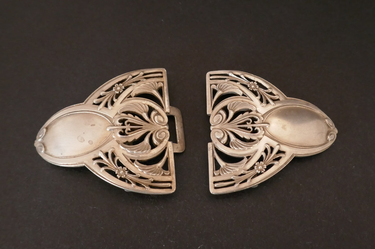 Boucle De Ceinture En Argent Massif