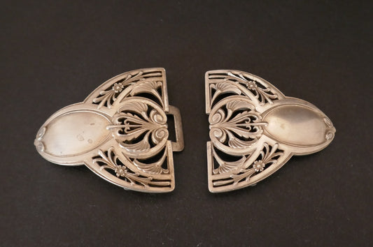 Boucle De Ceinture En Argent Massif