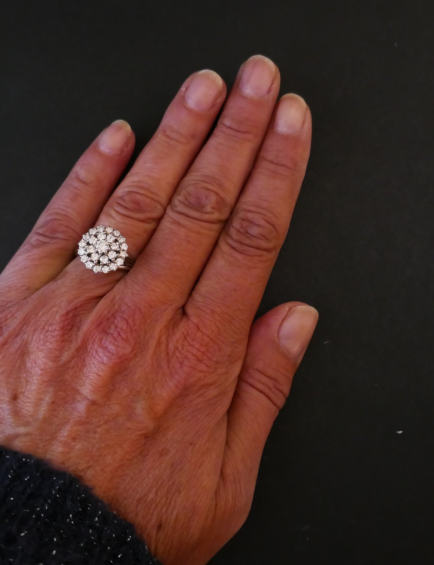 Bague 1,40 Carat Diamants, Or Blanc 18 Carats