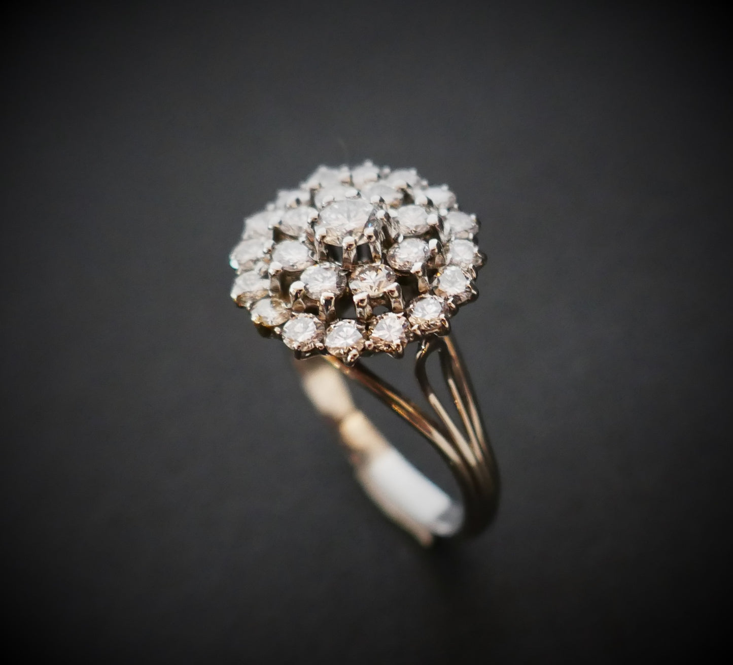 Bague 1,40 Carat Diamants, Or Blanc 18 Carats