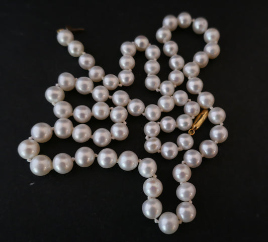 Collier De Perles De Culture Choker, Fermoir Or