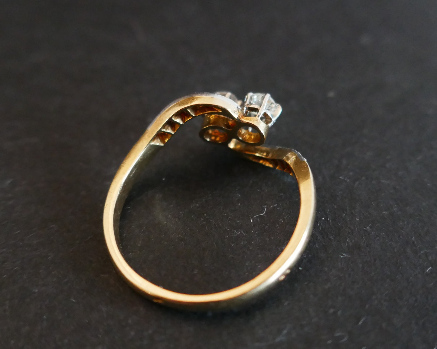 Bague ancienne Toi E Moi Diamants.