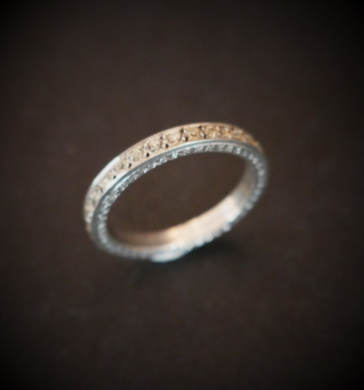 Bague en Argent Et Pierres Blanches