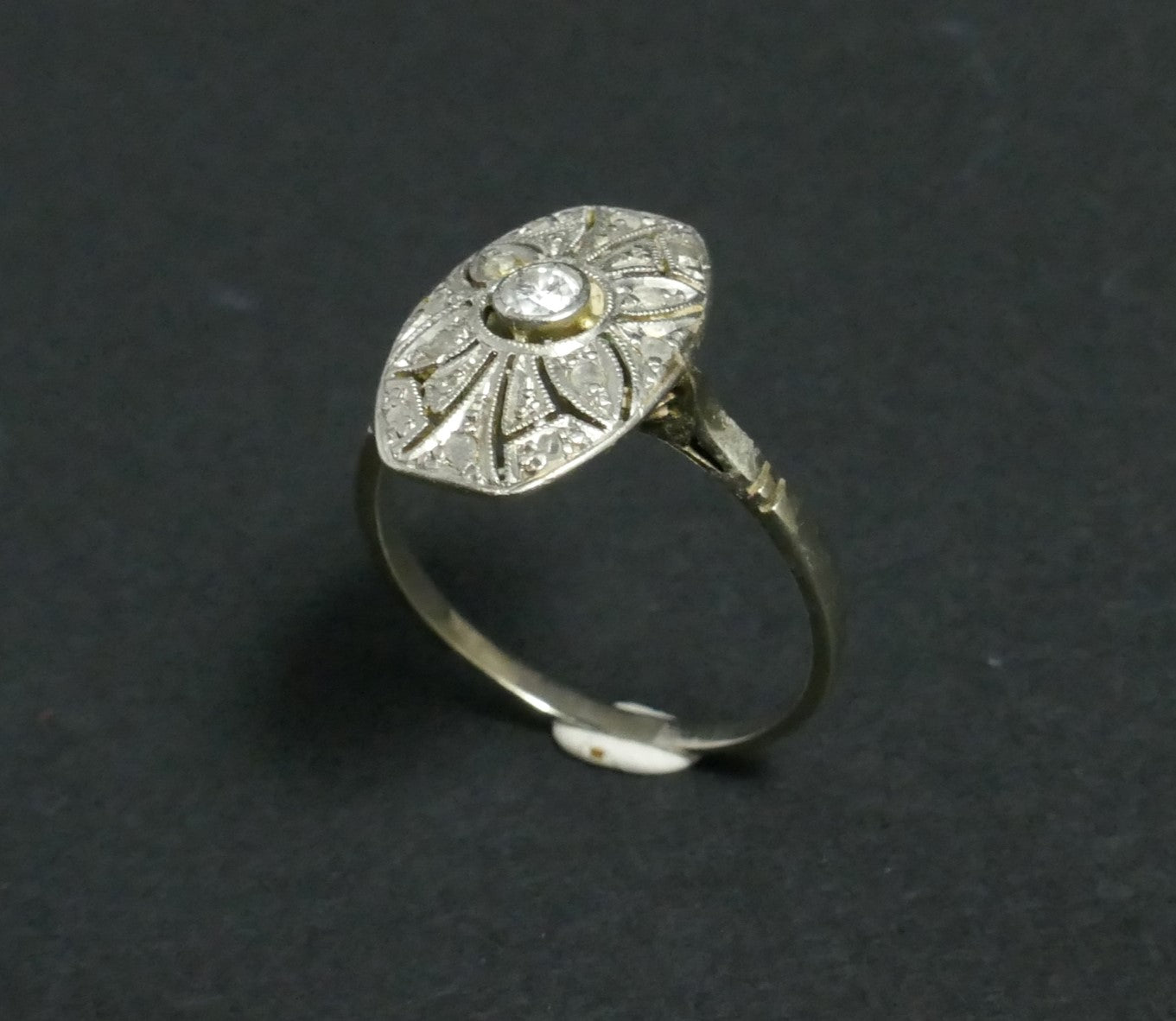Bague Diamants, Or Blanc 18 Carats