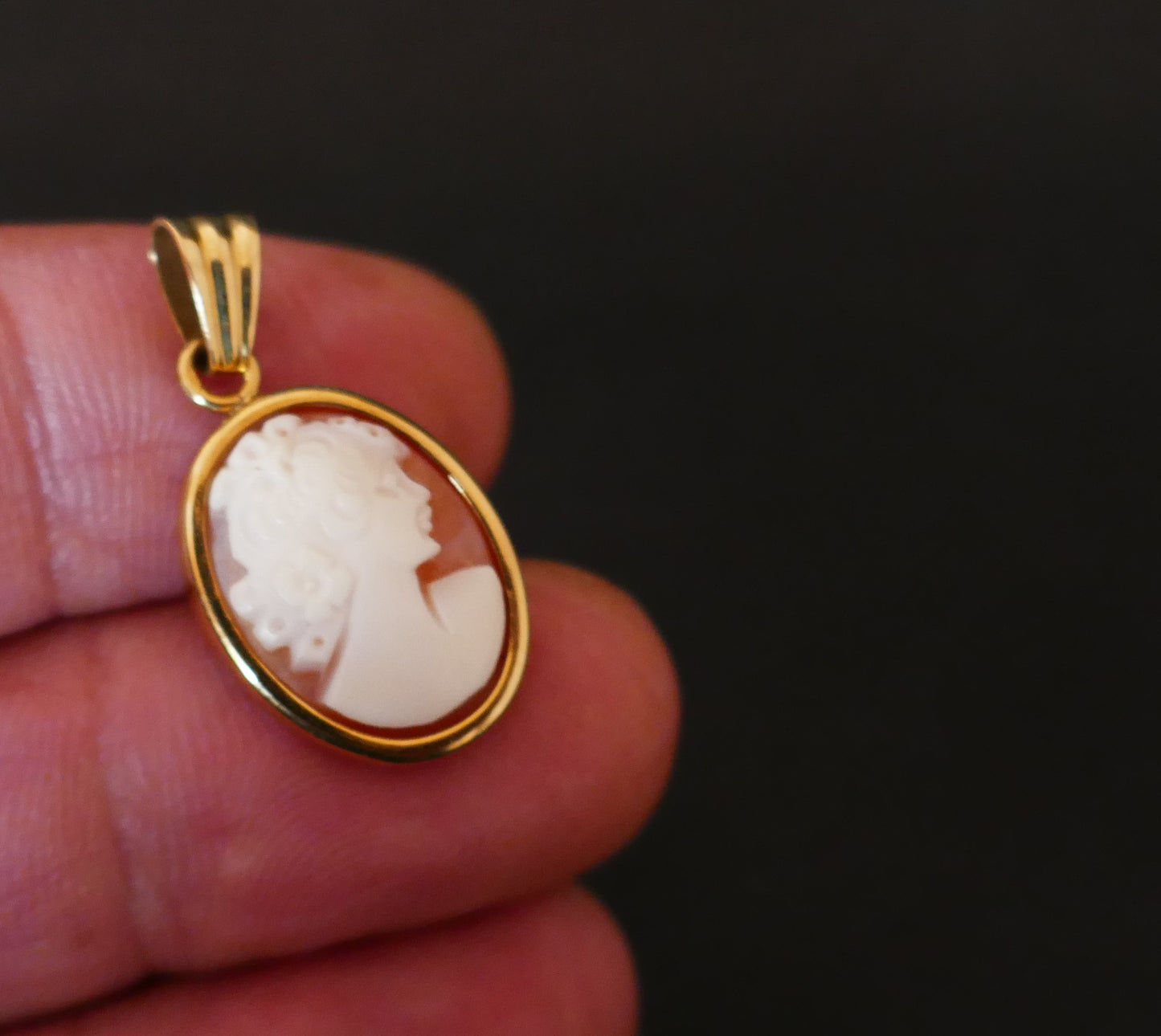 Pendentif Camée, Or 18 Carats