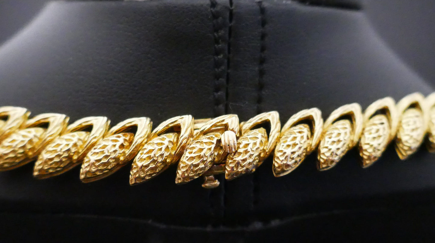 André VASSORT , Important Collier Diamants, Or Jaune Et Platine, Vers 1970