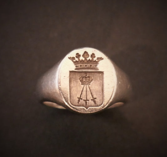 Chevalière Armoiries Pour Femme