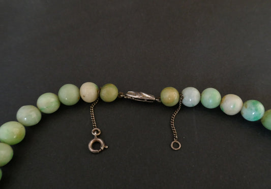 Collier De Perles De Jade jadéite A