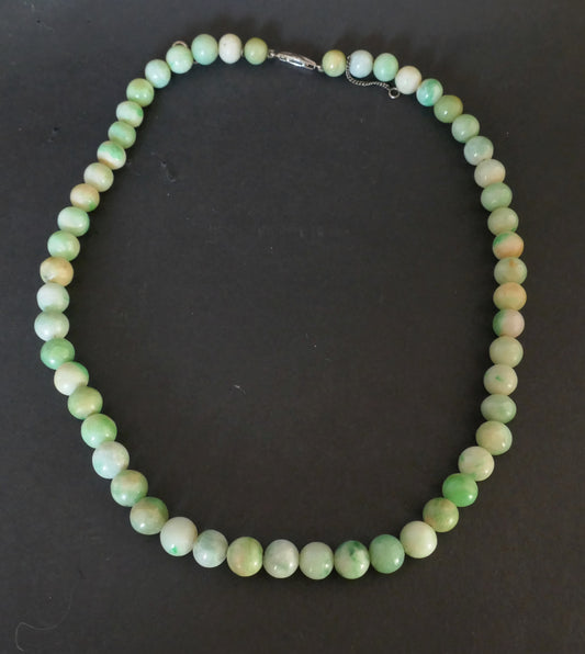 Collier De Perles De Jade jadéite A