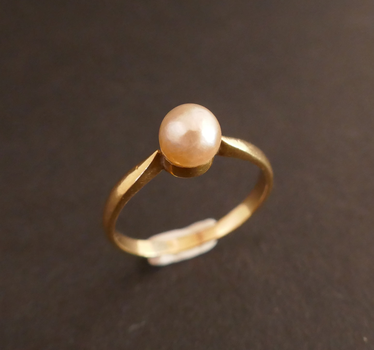 Bague Sertie d'Une Perle De Culture, Or 18k