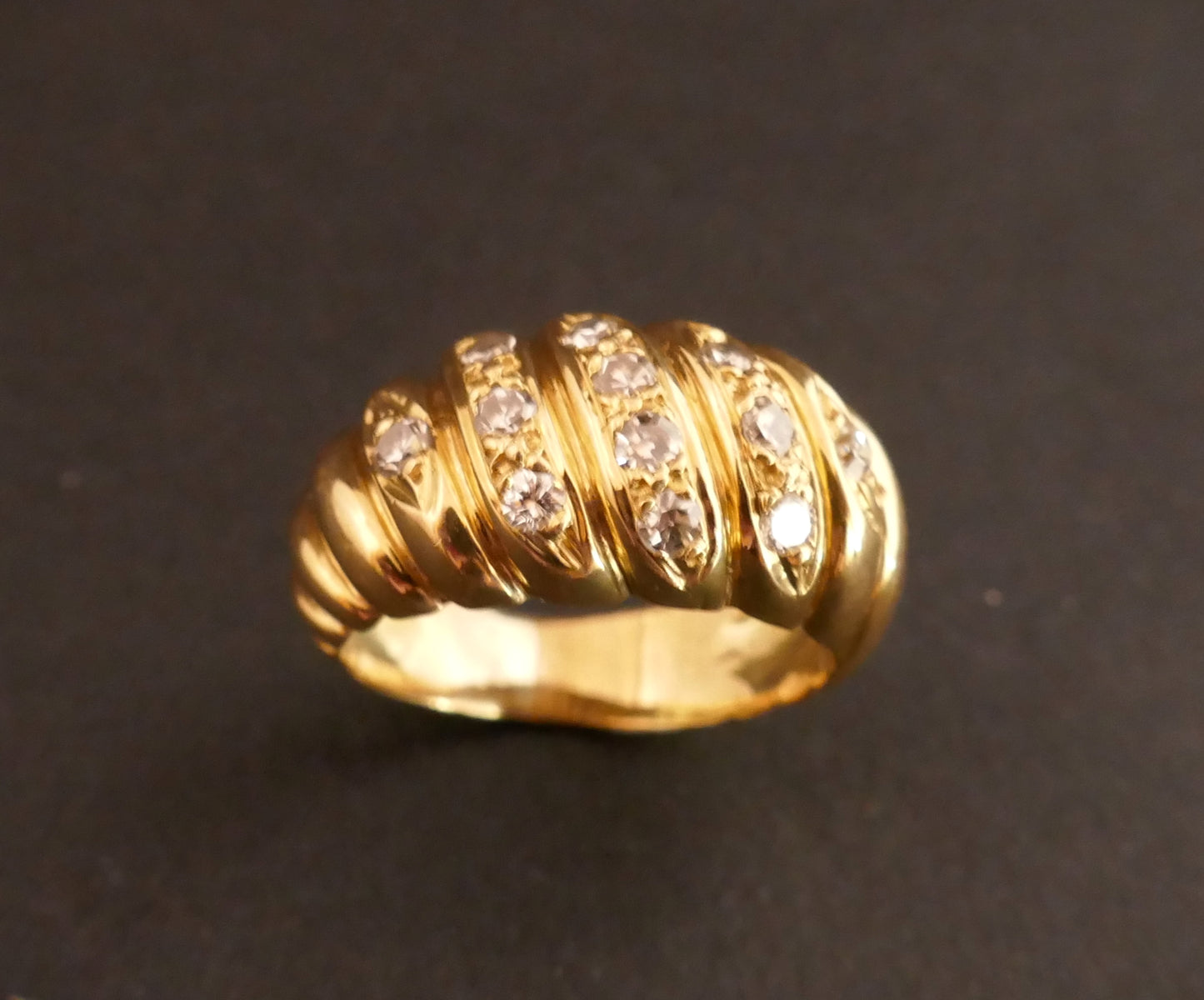Bague Diamants, Or 18 Carats