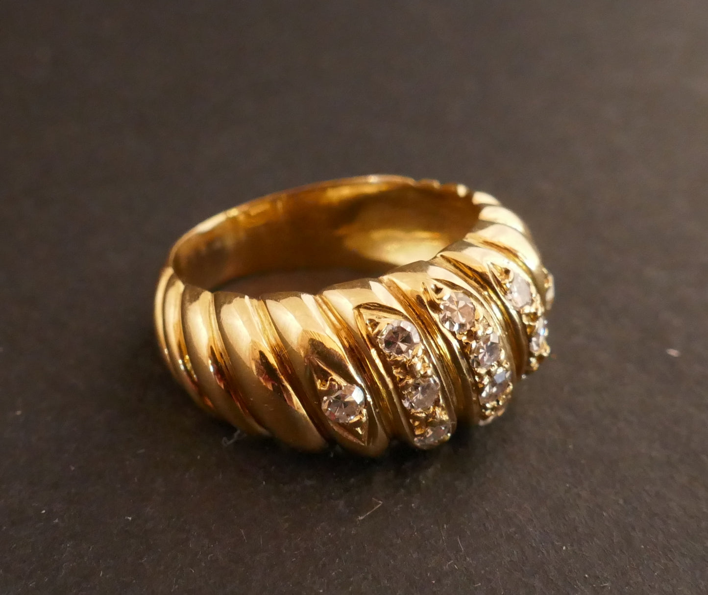Bague Diamants, Or 18 Carats